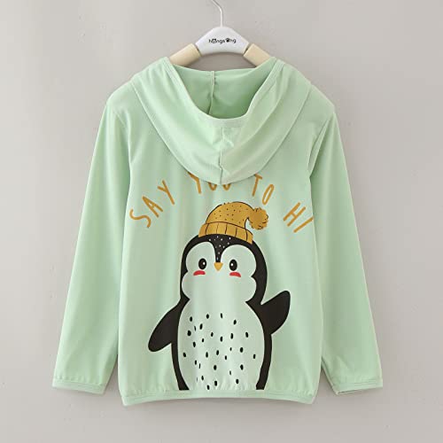 Athletic Hoodie for Kids Boys Qui𝐜k Dry F𝐢t Sun Pr𝗼tection Jacket Girls Active Zipper Hooded Outerwear2