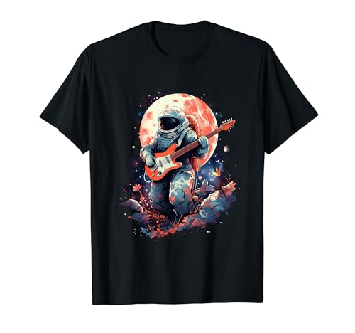 Astronaute De Cottagecore Avec Champignons Et Fleurs T-Shirt