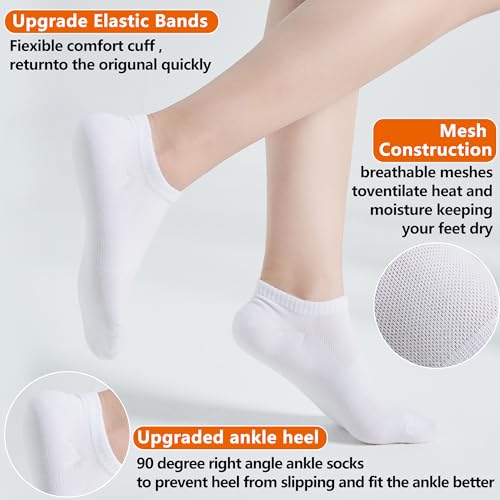 ATBITER 12 Pairs Ankle Socks Women and Men Low Cut No Show Athletic Running Short Socks3