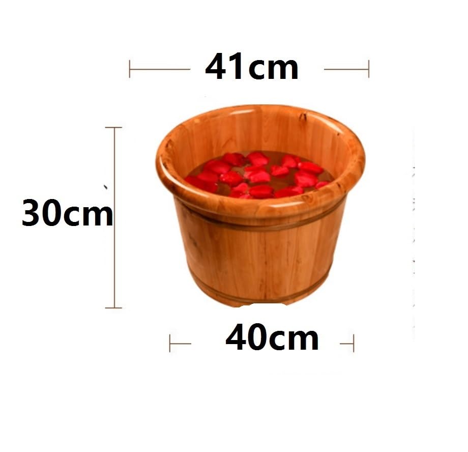 Baño de pies de madera para cuidado y relajación miniatura 2