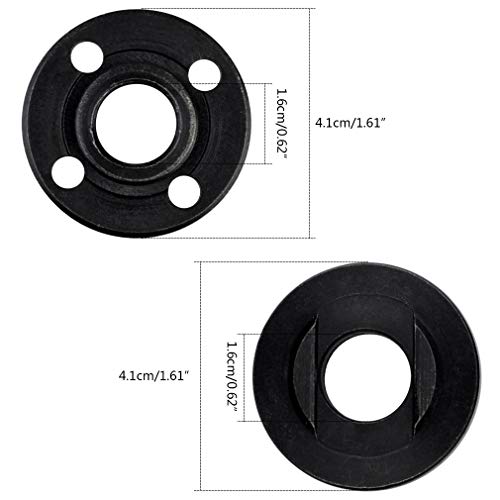 Image of Topbuti 5pcs Grinder Flange Angle Wrench Spanner Metal Lock Nut for Compatible with Dewalt Milwaukee 193465-4 Bosch Black Decker Ryobi Makita 5 inch 5 /8-11 Parts