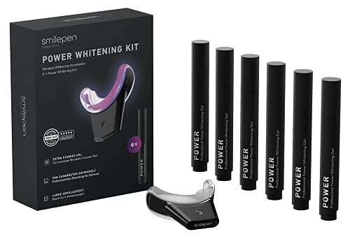 Kit professionale per sbiancamento dei denti - Acceleratore LED wireless + 6 penne sbiancanti