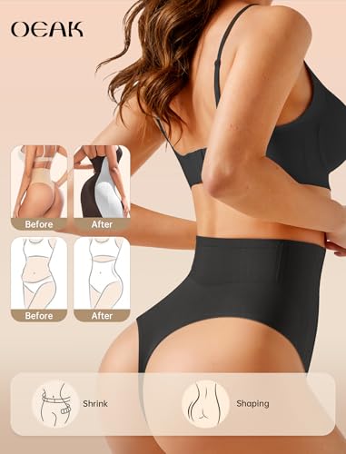Image of OEAK Tummy Control Shapewear for Women Seamless Girdle High Waisted Body Shaper Underwear Panty Smooth Under Dress Shapewear