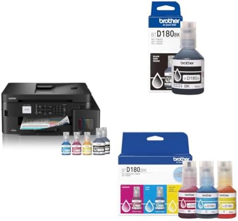Brother INKvestment Tank 980 Wireless and Ethernet Color Inkjet All-in-One Printer | Includes up to 3 Years of Ink in-Box(1) (MFC-T980DW) + More High Yield Black and Colors Ink Bottles image 2