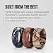 Groove Life Nomad Ash Silicone Ring Breathable Rubber Wedding Rings for Men, Lifetime Coverage, Unique Design, Comfort Fit Ring - Size 10