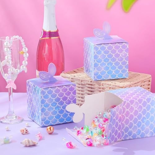 Boîtes cadeaux en papier queue de sirène déco de table réussie - 5