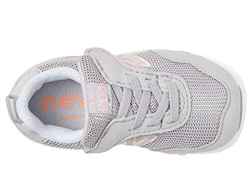 New Balance Kid's 515 V1 New-b Hook and Loop Sneaker, Rain Cloud/Pink Haze, 4 Wide Infant2