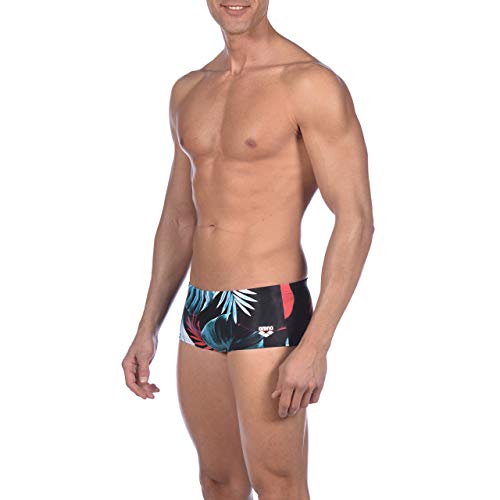 ARENA Men's Tropical Leaves Low Waist MaxLife Swim Short Swimsuit2