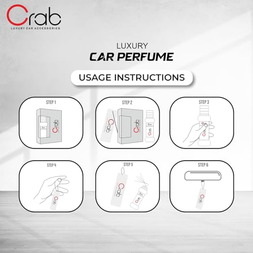 Image of Crab Premium Car Perfume with Ace Fragrance Spray | Long Lasting Spray