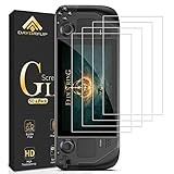 [4 Pack] Daydayup Tempered Glass Screen Protector Compatible with Steam Deck - Transparent HD Clear Screen Protector for Steam Deck Accessories & Console