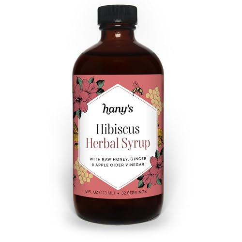 Hany's Harvest Hibiscus Ginger Herbal Syrup – 16 fl oz