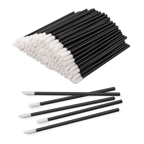 Marvolia 300Pcs Disposable Lip Brushes Make Up Brush Lipstick Lip Gloss Applicators Makeup Beauty Wands Tool Kits