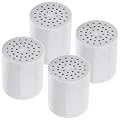 4 Pack 15 Stage Shower Filter Replacement Cartridge, Shower Filter For Hard Water, Universally Compatible With Any Similar Design, Shower Water Softener with High Output