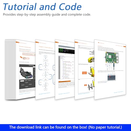 Freenove Tank Robot Kit for Raspberry Pi 5 4 B 3 B+ Zero 2 W, Crawler Chassis, Grab Objects, Ball Tracing, Line Tracking, Obstacle Avoidance, App Control, Camera, Servo (Raspberry Pi NOT Included) - Image 7