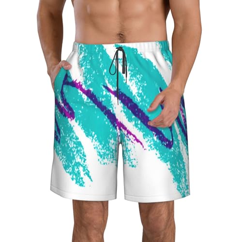 Mens Swim Trunks Quick Dry Board Shorts with Mesh Lining, Breathable Fit Beach Shorts Swimwear Bathing Suits