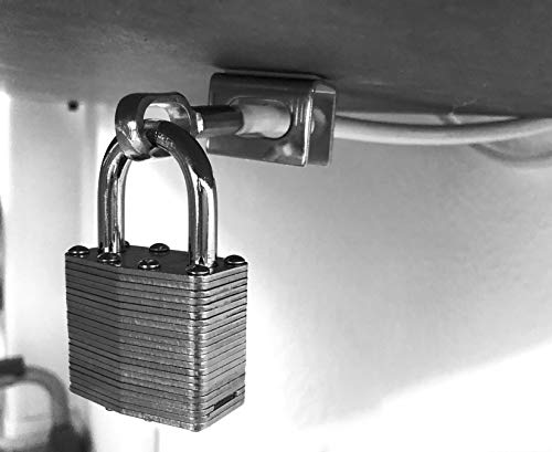 Lyon & Smith Imac Cable Security Lock Anti-Theft Kit With Under Desk Mounting Plate #TOP6
