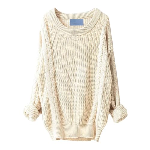 Women Wool Knitted Sweater Winter Long Sleeve Pullover O-Neck Jumper Loose Casual Top2
