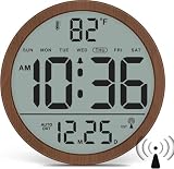 WallarGe 8-Inch Digital Atomic Clock