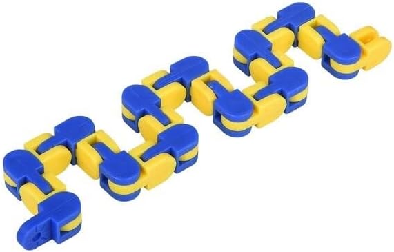 Miniatura 7 de Fidget Snake, paquete de 12 juguetes para ansiedad de serpiente, juguetes sensoriales para autismo, rompecabezas de serpiente para aliviar el