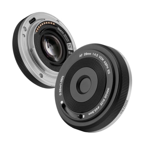 Objectif discret Sony E Viltrox 28mm f4.5 FE pour éviter la fatigue en voyage