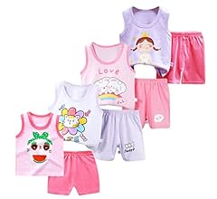 Completo Estivo Bambina - Canottiera A Costine E Pantaloncini, Set 2 Pezzi, Cotone Blend - Foto 12