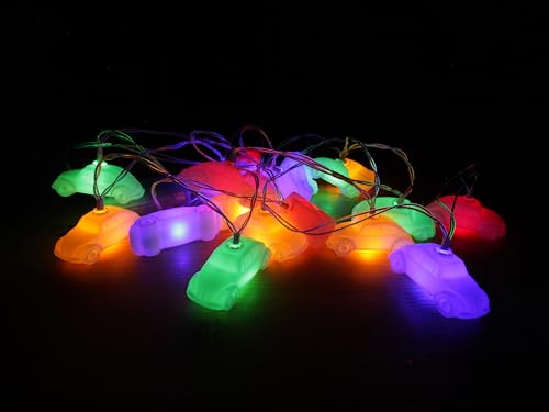 BRISA VW Collection - Stylish Ambience Volkswagen Beetle Battery Fairy Lights for Parties, Children's Room, Workshops & Events (for Indoor/3 m/20 x LED/USB-C) by BRISA - Used condition - US$19.33