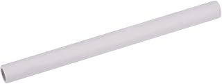 QUARKZMAN Tubo de Protección de Cerámica para Termopar de Estufa 8x12x150mm Cubierta de Cerámica para Termopar de Estufa, Color Blanco, con Orificio Único