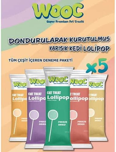 Dondurularak Kurutulmuş Kedi Ödülü Lolipop 1.4 Gr x 5 Adet (Ekonomik Paket)