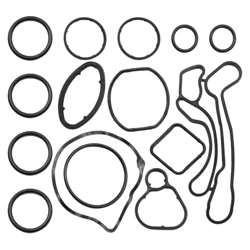 Hoypeyfiy 93186324 Engine Oil Cooler Gasket Seal, Replacement for Vauxhall INSIGNIA 2008-2013 MOKKA 2013 VECTRA 2002-2008 SIGNUM 2003-2008, Replaces 55353322 25199751