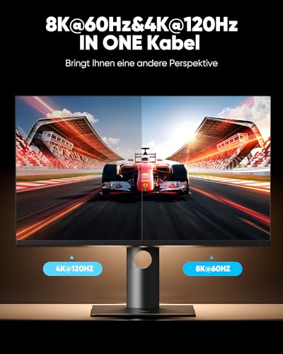 SNOWKIDS HDMI 2.1 Kabel 8K 3Meter (2 Stück), 2.1 48Gbps Highspeed 8K@60Hz HDMI Kabel 4K@120Hz 7680P, für PS5 Konsole, DTS: X, HDCP 2.2&2.3, HDR 10, eARC, Kompatibel mit PS5/4/3 X-BOX HDTV Schwarz