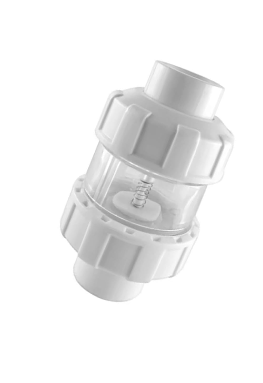 UPVC Aquarium Check Valve - Non Revert Anti-Siphon Lifting Valve for Fish Tanks 1 Piece(White,25mm)