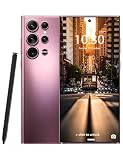 Echoamo Unlocked Phone C24 Ultra Android Phone 256GB+8GB Large Storage Smart Phone, Android 14 Cell Phone, 6800 mAh Battery, 6.8-inch /5G Dual SIM [Works with T-Mobile, AT&T] Pink