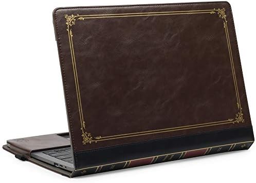 TYTX Compatible with MacBook Air 13 inch Leather Case 2021 2020 2019 2018 Release M1 A2337 A2179 A1932 Retina Display Touch ID,Protective Leather Case Cover for Laptop, Brown