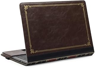 TYTX Compatible with MacBook Air 13 inch Leather Case 2021 2020 2019 2018 Release M1 A2337 A2179 A1932 Retina Display Touch ID,Protective Leather Case Cover for Laptop, Brown
