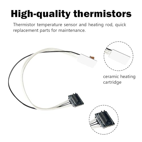 HzdaDeve Heating Assembly Kit for Flashforge AD5X Hot End Heating Component with Heater Cartridge and Thermistor Temperature Sensor Heat-Insulating Clip for Flashforge 3D Printer Accessories by HzdaDeve - Image 3