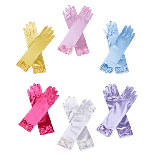 Guantes infantiles de satén ifundom perfectos para bodas y actuaciones