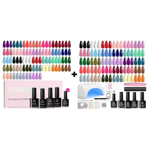 beetles Gel Polish Christmas Nail Set 32 Winter Colors Fingertip