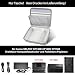 casmilee Hart Tasche für Canon SELPHY CP1500/CP1300/CP1200 Mini Mobiler Fotodrucker und Farbtinten Papierset mit Verstellbarem Schultergurt - Nur Tasche (Weiß)