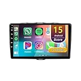 Android 15 Autoradio,pour Alfa Romeo Giulietta 2015 2018, 9 Pouces Écran Tactile Lecteur Auto Stéréo avec CarPlay Android Auto/WiFi/Navigation GPS/Bluetooth/DSP(A 4core (2G+32G))
