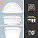 ELEGANT DISPOSABLES 12 oz Plastic Parfait Cups with 4 oz Inserts & Lids 50, Sets 12 OUNCE Yogurt Containers