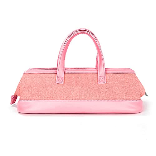 Travel Case for Dyson Hair Dryer Bag Storage Carrying Case for Dyson Supersonic Hair Dryer Styler Accessories Protection Organizer (Pink) - Thumbnail 2