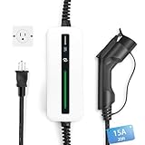 BESENERGY Level 1 EV Charger 15A 110V-120V Portable J1772 Charger 20ft NEMA 5-15 EV Charging Cable Compatible with All EV Cars