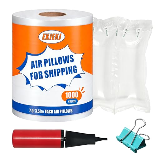 1000 Count Air Pillows for Shipping With Pump, 3.54" x