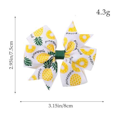 Baby Girls Pineapple Bow Headband Pineapple Hair Clips Pin Pineapple Bow Headwear BBG43 (Bow-B0)4