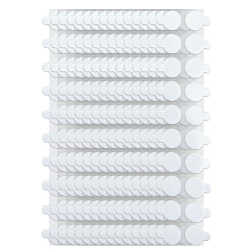Image of JIEHENG 300Pcs Double Sided Dot Stickers,0.4 inch Adhesive Dots(10mm) | Removable Adhesive Putty Stickers,Waterproof,Clear Sticky Adhesive Mounting Putty