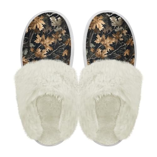 Women and Mens House Slippers Comfy Non-slip House Shoes Indoor Memory Foam Fluffy Shoes2