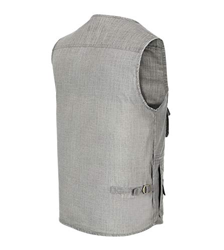Mens Outdoor Fishing Vest Safari Travel Photography Vests Jacket Multi Pocket3