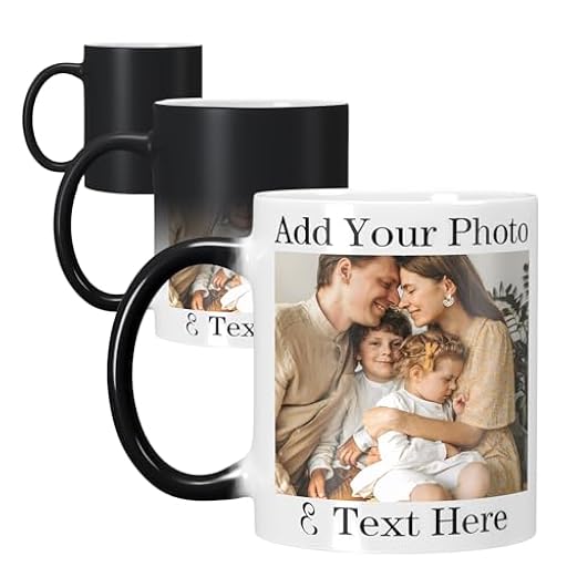 CWYW Taza de café mágica personalizada con foto,Taza de Café Personalizada Sensible al Calor,Taza de café que cambia de color,Novedad Taza Regalos únicos para familiares y amigos | Ya disponible en tu tienda friki favorita! En mundofriki.es!