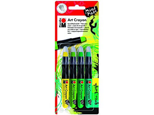 Marabu Green Jungle Mixed Media Art Crayon Set by Marabu - Used condition - US$10.50