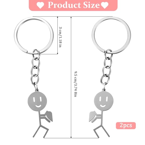 2 Stück Lustig Partner Mittelfinger Schlüsselanhänger Geschenk Paare Pärchen Paar Geschenke Adventskalender Füllung Frauen Beste Freundin Geburtstag Jahrestag für Sie Ihn Freund Geburtstagsgeschenk